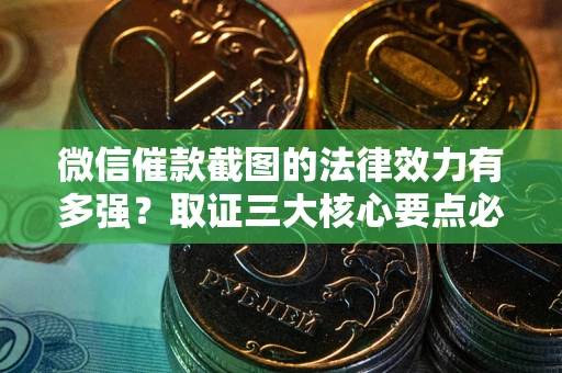 武汉微信催款截图的法律效力有多强？取证三大核心要点必须知道！