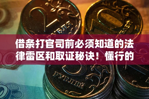 武汉借条打官司前必须知道的法律雷区和取证秘诀！懂行的人已经留好这些证据
