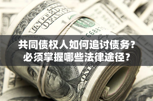 武汉共同债权人如何追讨债务？必须掌握哪些法律途径？