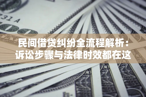 武汉民间借贷纠纷全流程解析：诉讼步骤与法律时效都在这儿了