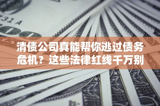 武汉清债公司真能帮你逃过债务危机？这些法律红线千万别踩
