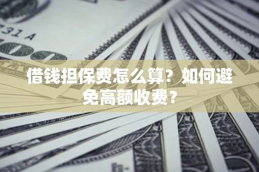 武汉借钱担保费怎么算？如何避免高额收费？